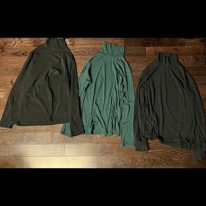 3 long sleeve Turtle neck tops size XL